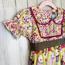 Load image into Gallery viewer, Matilda Jane | Girls Floral and Russian Doll Print Short Sleeve Tie Back Dress | Size: 2T
