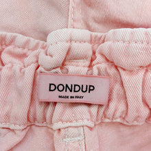 Load image into Gallery viewer, Dondup | Girls Neon Pink Tie Dye Wash Paper Bag Waist Denim Shorts | Size: 8Y
