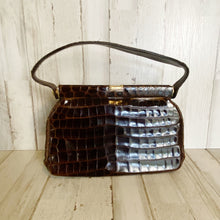 Load image into Gallery viewer, Saks Fifth Avenue | Womens Brown Vintage Alligator Purse Made In France
