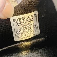 Load image into Gallery viewer, Sorel | Womens Black and White Suede Kinetic Lite Strap Sneakers | Size: 8.5
