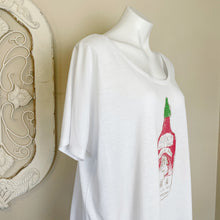 Load image into Gallery viewer, Custom Ketchup | Womens White Sriracha Graphic Print Short Sleeve Tee | Size: L
