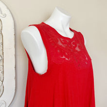 Load image into Gallery viewer, Free People | Womens Red Lace Top Sleeveless Crop Flow Top | Size: S
