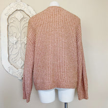 Load image into Gallery viewer, Free Press | Womens Pink Knit with Rose Gold Ribbon Pullover Sweater | Size: XXL
