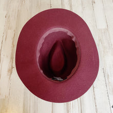Load image into Gallery viewer, Banana Republic | Womens Burgundy Wool Boho Fedora Hat
