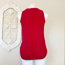 Load image into Gallery viewer, The Kooples | Womens Red Silk Sleeveless Zip Front Top | Size: S
