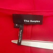 Load image into Gallery viewer, The Kooples | Womens Red Silk Sleeveless Zip Front Top | Size: S
