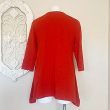 Load image into Gallery viewer, Chico&#39;s | Womens Rich Paprika Lace Front 3/4 Sleeve Top with Tags | Size: M
