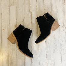 Load image into Gallery viewer, Hinge | Women&#39;s Black Suede Heel Booties with Tags | Size: 5.5
