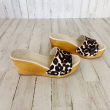 Load image into Gallery viewer, Joie | Womens Snow Leopard Print Calf Hair Bodie Wedge | Size: 37.5
