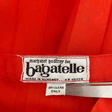 Load image into Gallery viewer, Margaret Godfrey | Women's Vintage Red Pleat Midi Skirt | Size: XS
