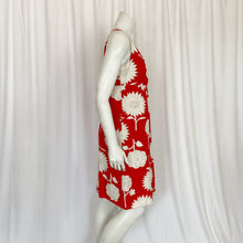 Load image into Gallery viewer, Boden | Womens Red and White Floral Print Sleeveless Cotton Dress | Size: 12R
