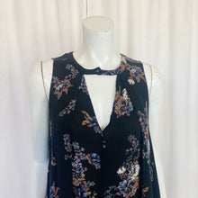 Load image into Gallery viewer, Free People | Women&#39;s Black Floral Print Sleeveless Mini Dress | Size: S
