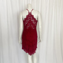 Load image into Gallery viewer, Free People | Women&#39;s Burgundy Lace Dress | Size: L
