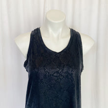 Load image into Gallery viewer, All In Motion | Women&#39;s Black Shimmer Workout Tank Top | Size: M
