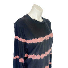 Load image into Gallery viewer, NHim | Women&#39;s Black and Pink Tie Dye Worthy Long Sleeve Top | Size: M
