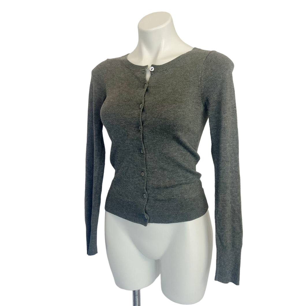 Express | Women's Gray Button Cardigan Sweater | Size: XS
