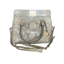 Load image into Gallery viewer, Michael Kors | Women&#39;s Snakeskin Leather Large Satchel Bag
