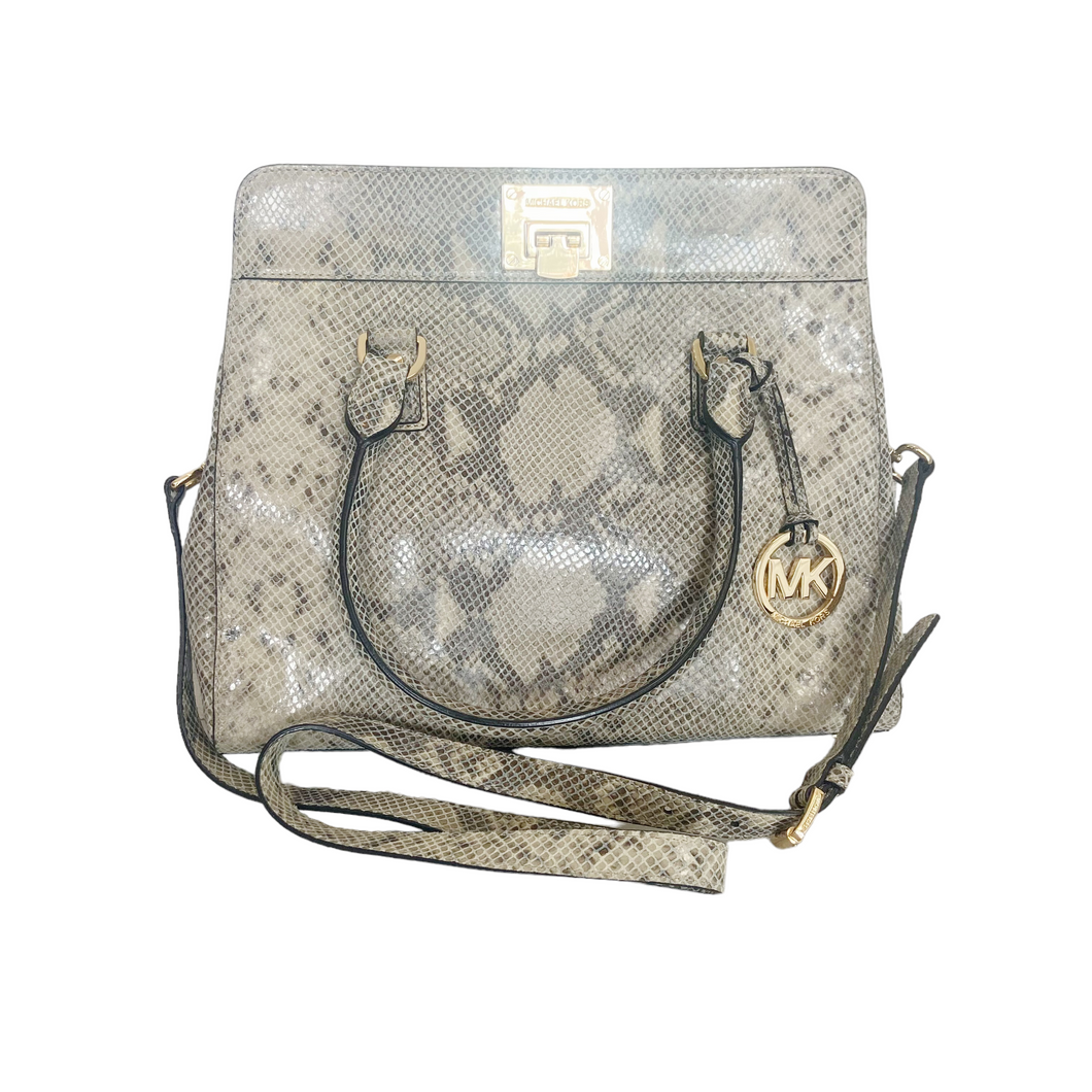 Michael Kors | Women's Snakeskin Leather Large Satchel Bag