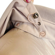 Load image into Gallery viewer, BCBG Generation | Women&#39;s Light Pink Long Puffer and Soft Shell Hooded Jacket | Size: XL
