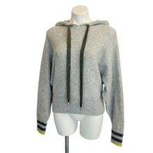 Load image into Gallery viewer, H &amp; M | Womens Heather Gray Two Toned &quot;Pringle&quot; Wool Blend Hooded Pullover Sweater | Size: S
