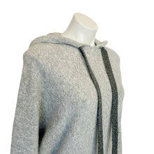 Load image into Gallery viewer, H &amp; M | Womens Heather Gray Two Toned &quot;Pringle&quot; Wool Blend Hooded Pullover Sweater | Size: S
