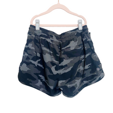 Load image into Gallery viewer, Athleta Girl | Girl&#39;s Black and Gray Camo Print Play More Athletic Shorts | Size: 14Y
