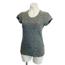 Load image into Gallery viewer, Title Nine | Womens Black and Gray Heathered Short Sleeved Active Top | Size: S
