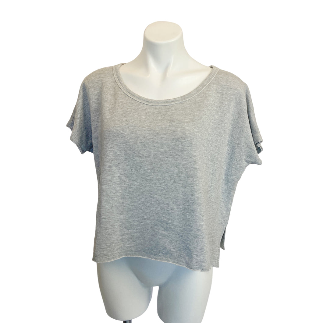 Athleta | Womens Heather Gray Short Sleeved Crop Pullover Top | Size: S