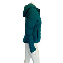 Load image into Gallery viewer, Bernardo | Womens Teal EcoPlume Puff Hooded Jacket | Size: S
