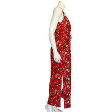 Load image into Gallery viewer, Vera Moda | Women&#39;s Red Floral Print Tie Waist Maxi Dress | Size: S
