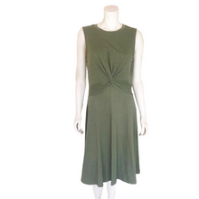 Load image into Gallery viewer, Caslon | Women&#39;s Olive Green Twist Waist Sleeveless Dress | Size: S
