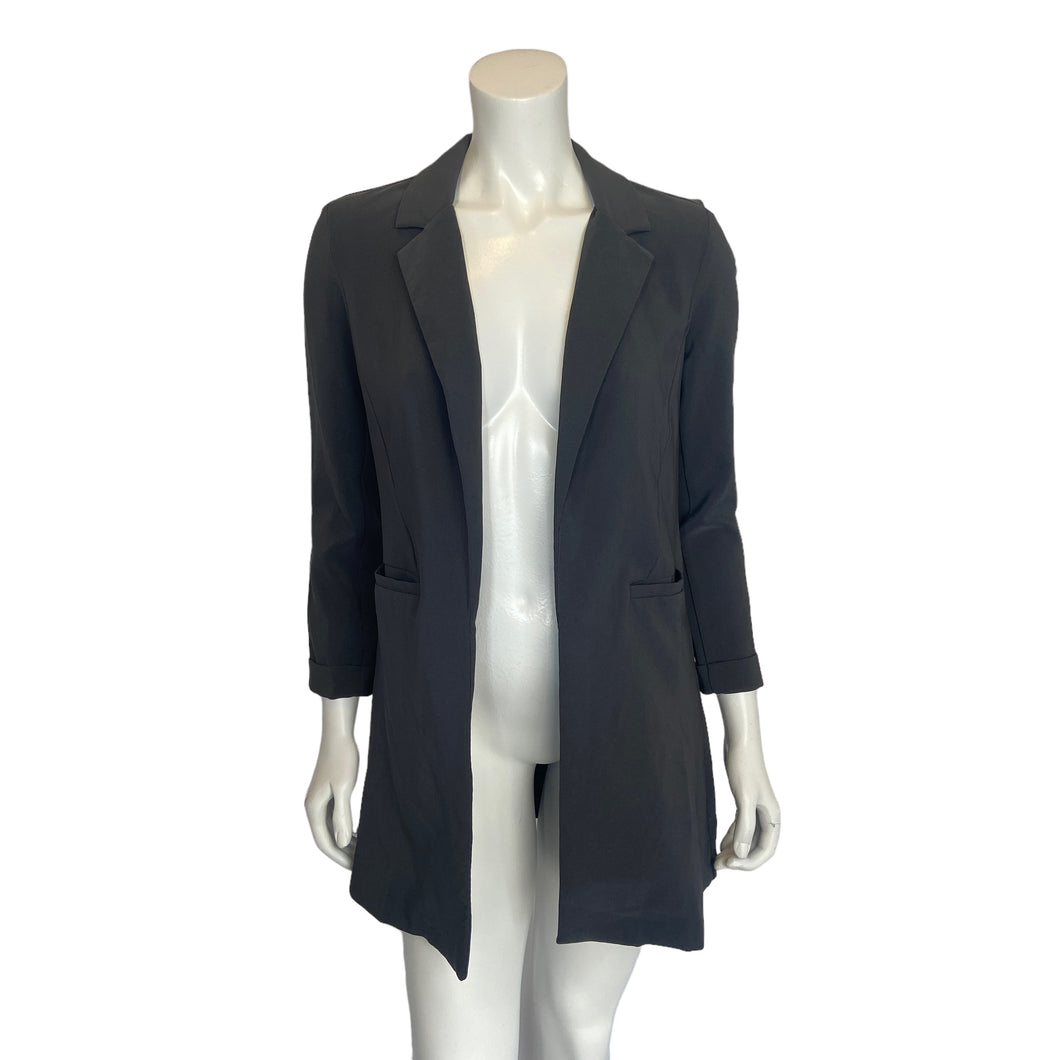 Have | Women's Long Dark Gray Blazer Jacket | Size: S