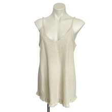 Load image into Gallery viewer, Umgee | Womens Oatmeal Linen Blend Tank Top | Size: M
